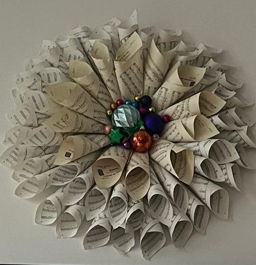 Vintage Paper Wreath