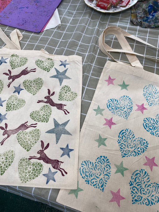 Block Printed Tote Bags - Wednesday 5th November 2025
