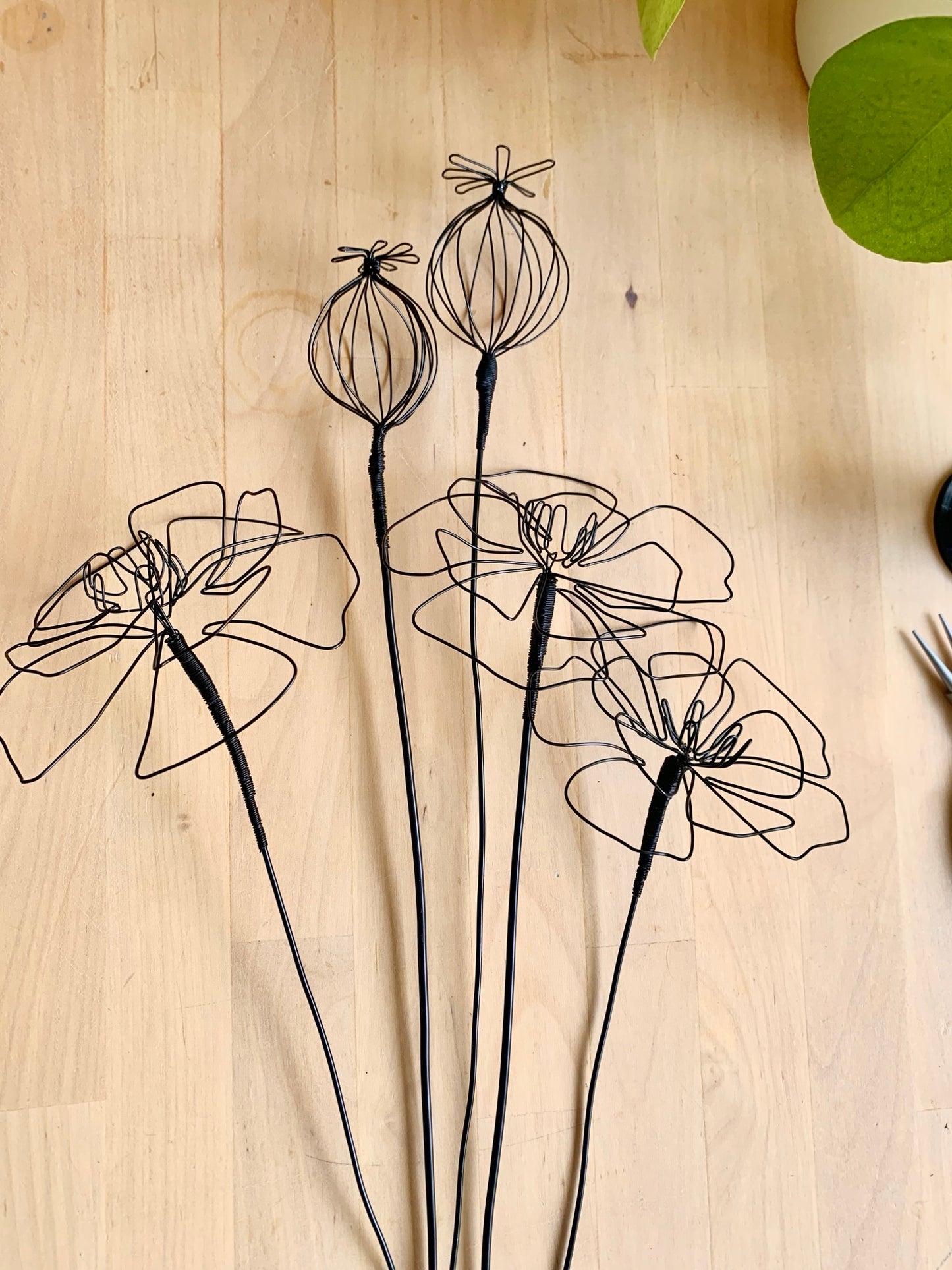 Wire Poppies Workshop NEW! - Saturday 7th June 2025