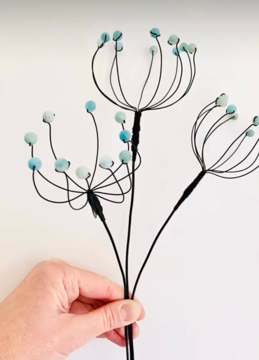 Beaded Wire Flowers EVENING Workshop NEW! - Wednesday 30th July 2025