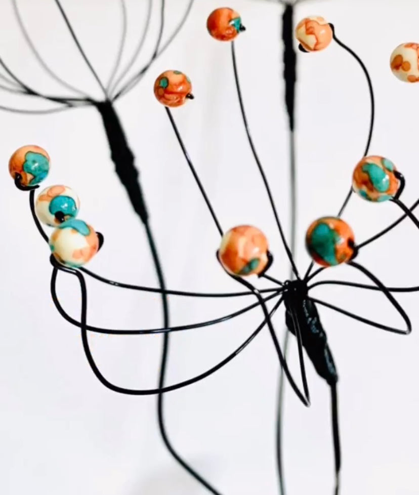 Beaded Wire Flowers EVENING Workshop NEW! - Wednesday 30th July 2025