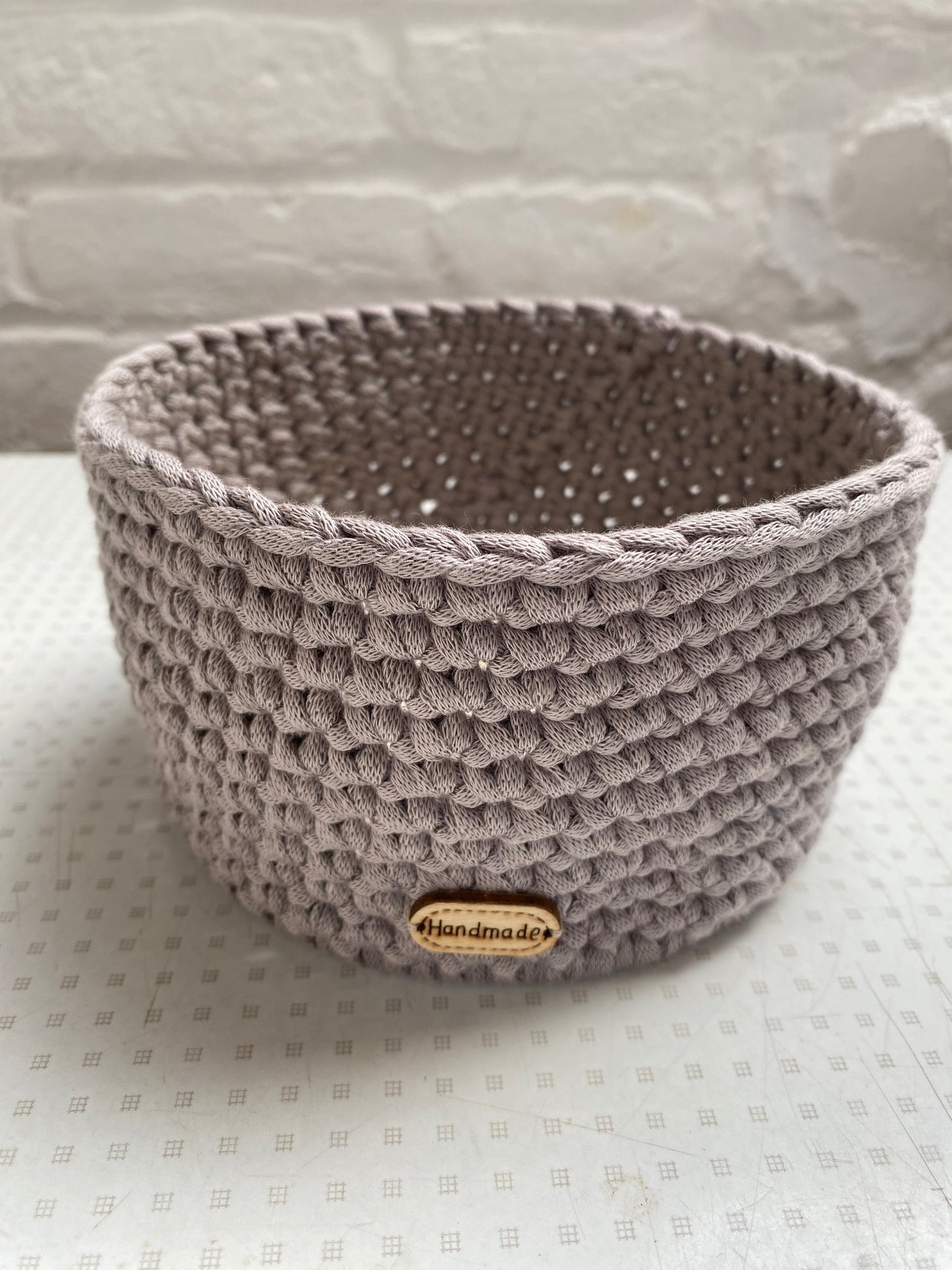 Crocheted Basket 20cm Round