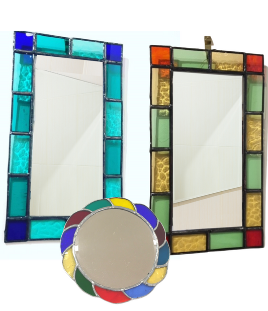 Copper Foil Stained Glass Mirror Workshop NEW! - Thursday 11th July 2024