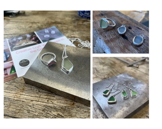 Silver Jewellery with Sea Glass & Sea Pottery Workshop - Thursday 6th November  2025
