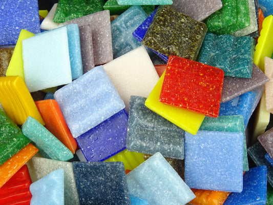 Vitreous Glass Mosaic Tiles 20cm Square 900g (approx) Mixed Colours