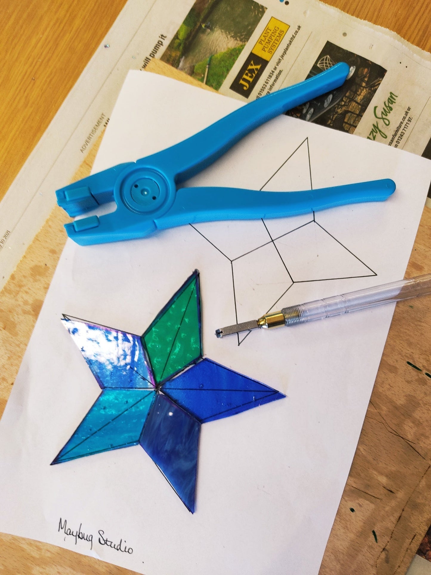 Copper Foil Stained Glass Workshop - Saturday 29th November 2025