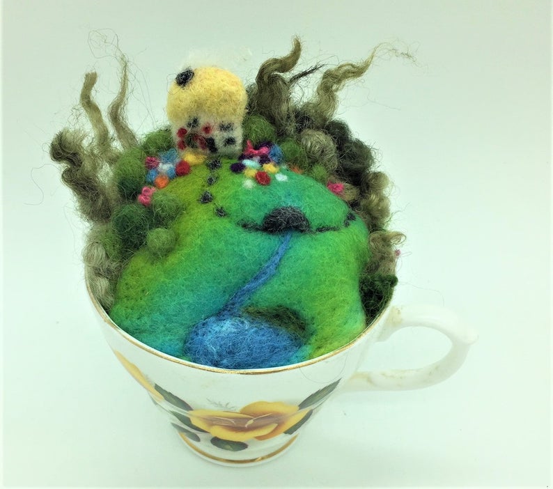 Needle Felting Kit Tea Cup Scene - Click for Options