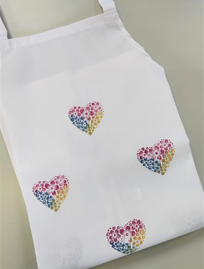 Hand Printed Cooks Apron