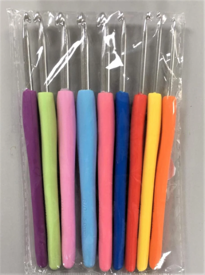 Crochet Hooks Set of 9 Ergonomic Easy Grip