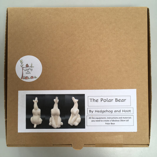 Needle Felting Kit to Make a Polar Bear - LIMITED STOCK