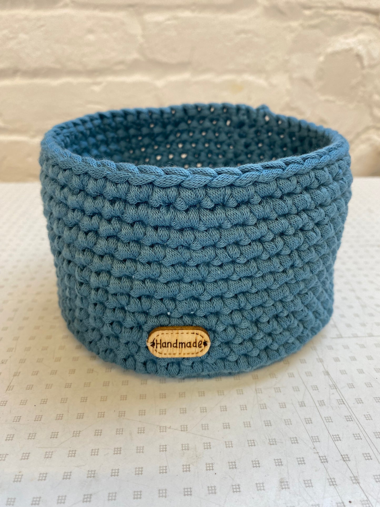 Crocheted Basket 10cm Round