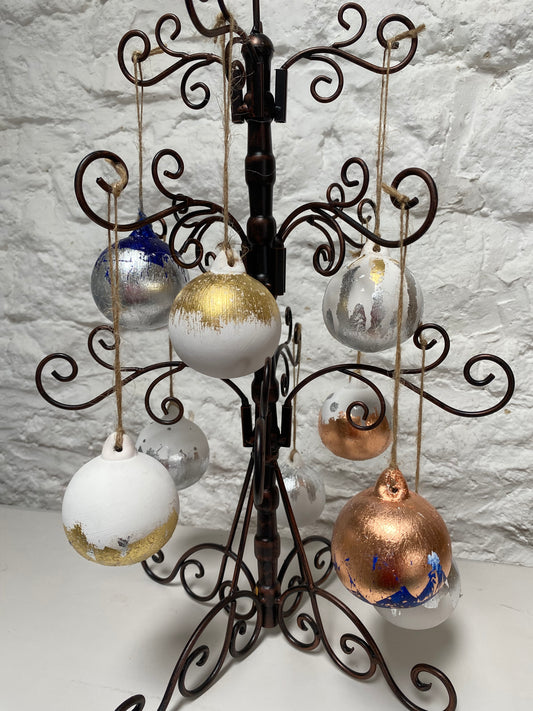 Gold Leaf Christmas Baubles Workshop - Wednesday 12th November 2025