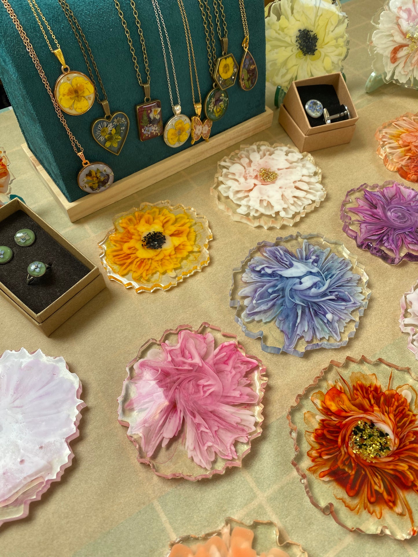 Resin Bloom Coasters & UV Resin Jewellery Workshop - Sunday 8th March 2026