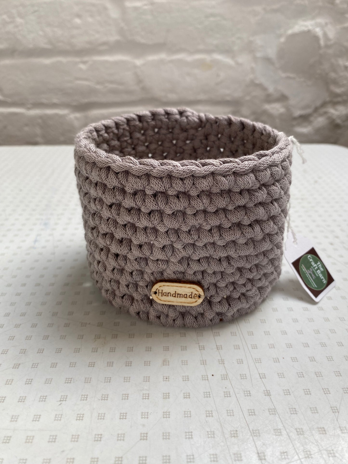 Crocheted Basket 10cm Round