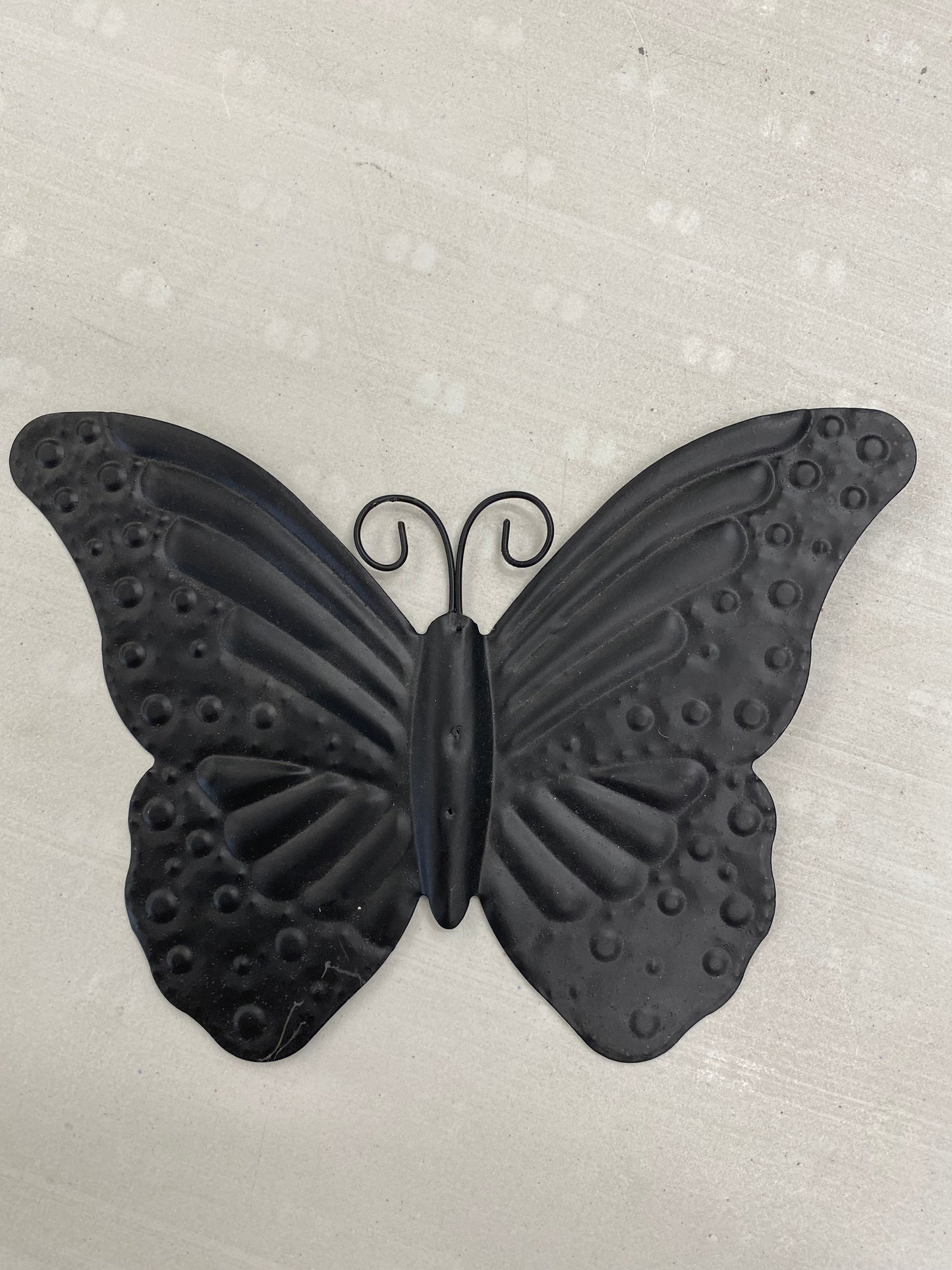 Matte Black Metal Butterfly Mosaic Base (24cm x 16cm)
