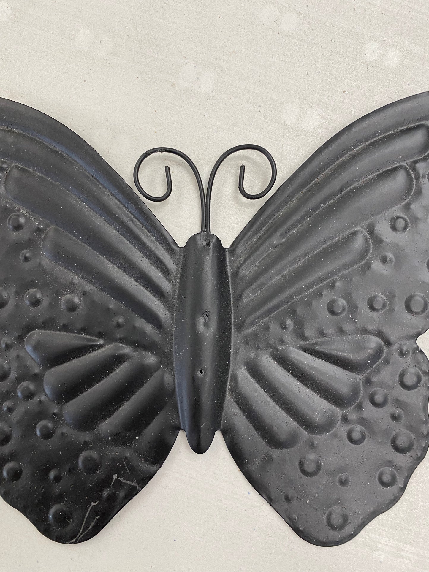Matte Black Metal Butterfly Mosaic Base (24cm x 16cm)