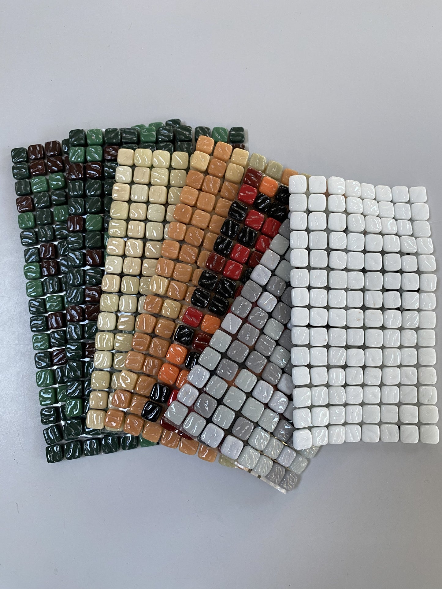 Ceramic Mosaic Tiles 0.8mm Square 500g (approx) Mixed Colours