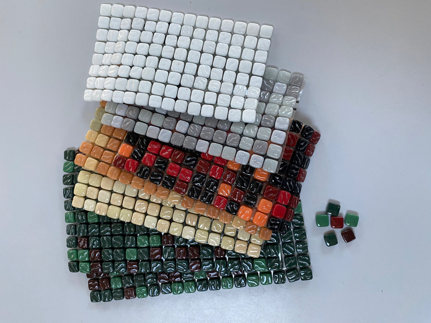 Ceramic Mosaic Tiles 0.8mm Square 500g (approx) Mixed Colours