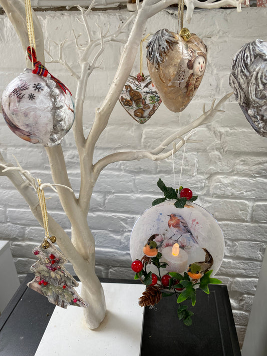 Mixed Media Christmas Baubles - Tuesday 5th November 2024