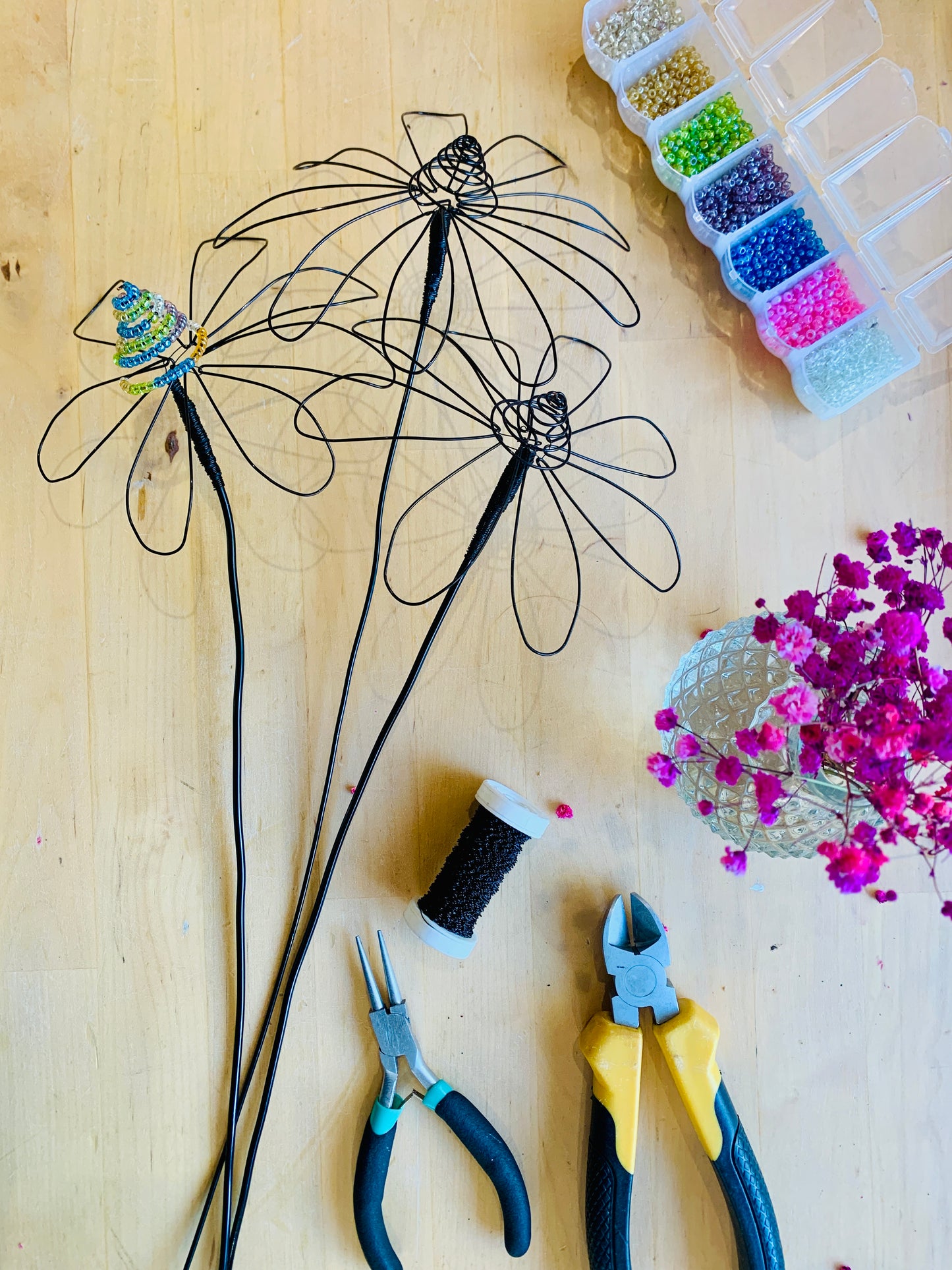 Large Daisy Stems Wire Workshop - Thursday 12th November 2026