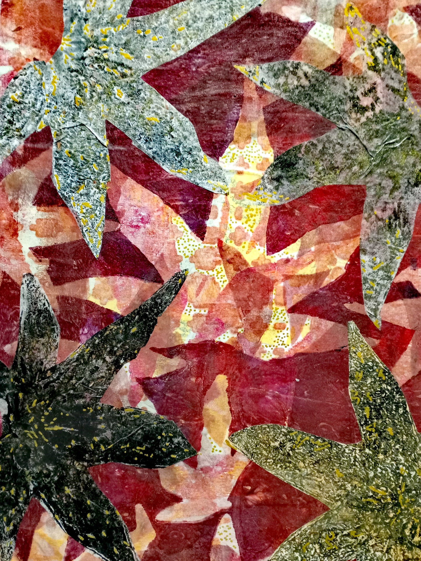 Gel Plate Printing & Collage Workshop Autumn Leaves & Abstract - Saturday 14th November 2026