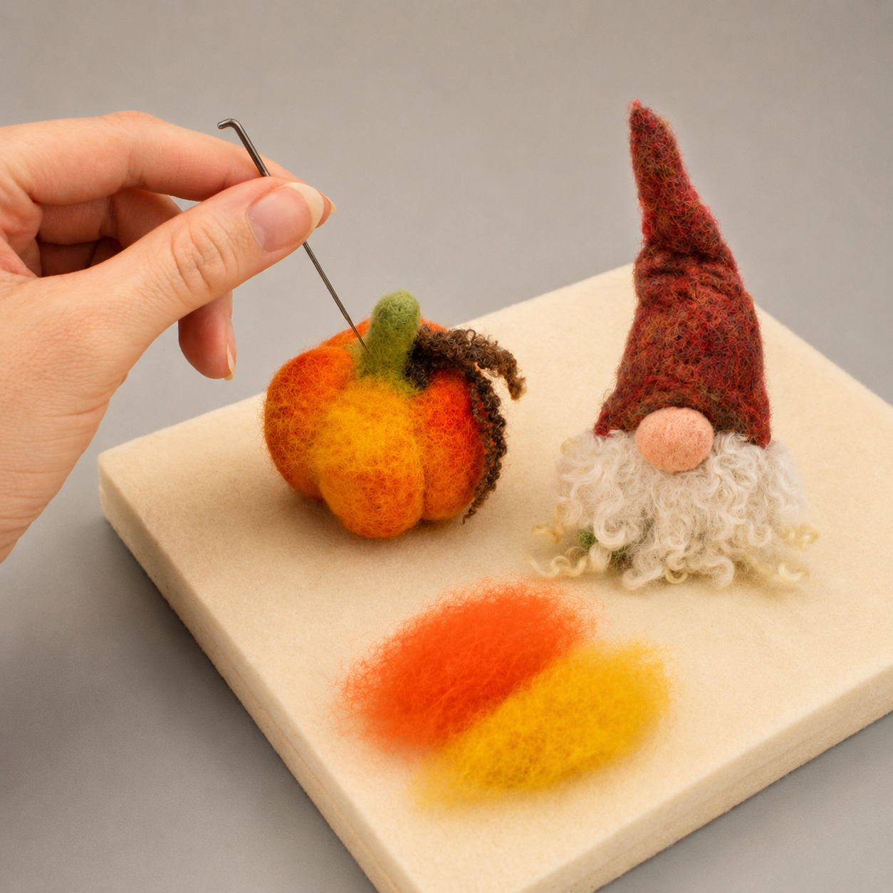 Needle Felted Tomte & Pumpkin Workshop NEW! - Saturday 19th September 2026