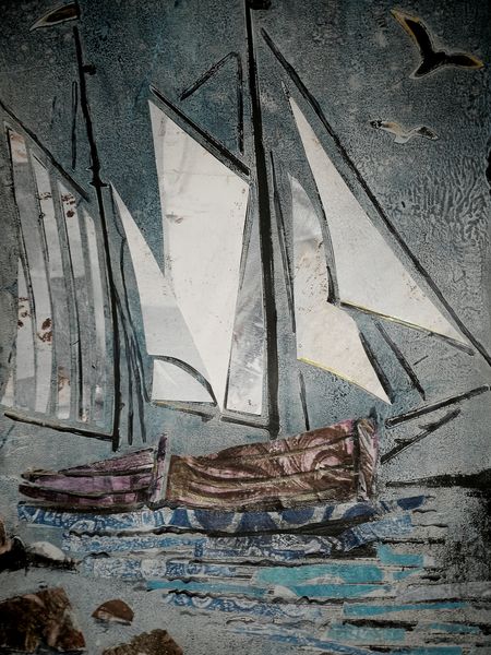 Gel Plate Printing & Collage Workshop Land, Sea & Freestyle Abstract - Sunday 27th September 2026