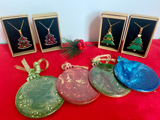 Resin Christmas Decorations, Jewellery & Gifts NEW! - Saturday 2nd November 2024