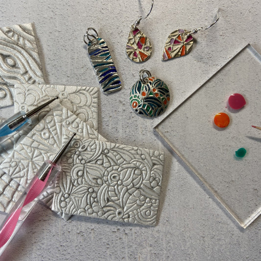 Silver Clay Jewellery with a Splash of Colour - NEW! Workshop - Monday 13th May 2024