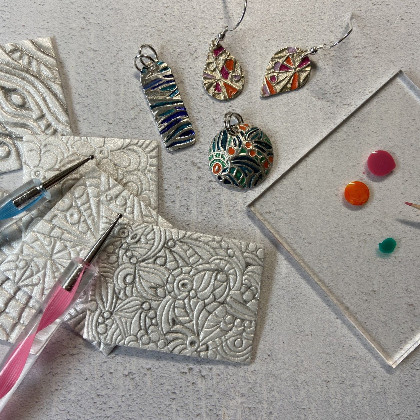 Silver Clay Jewellery with Texture & Colour Workshop - Thursday 5th November 2026