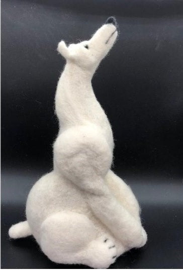 Needle Felting Kit to Make a Polar Bear
