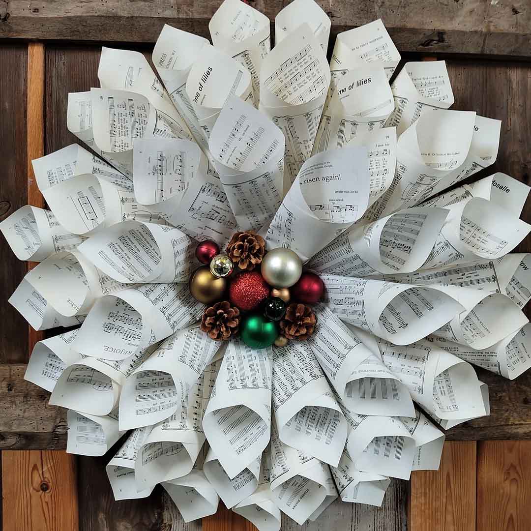 Vintage Paper Wreath Kit