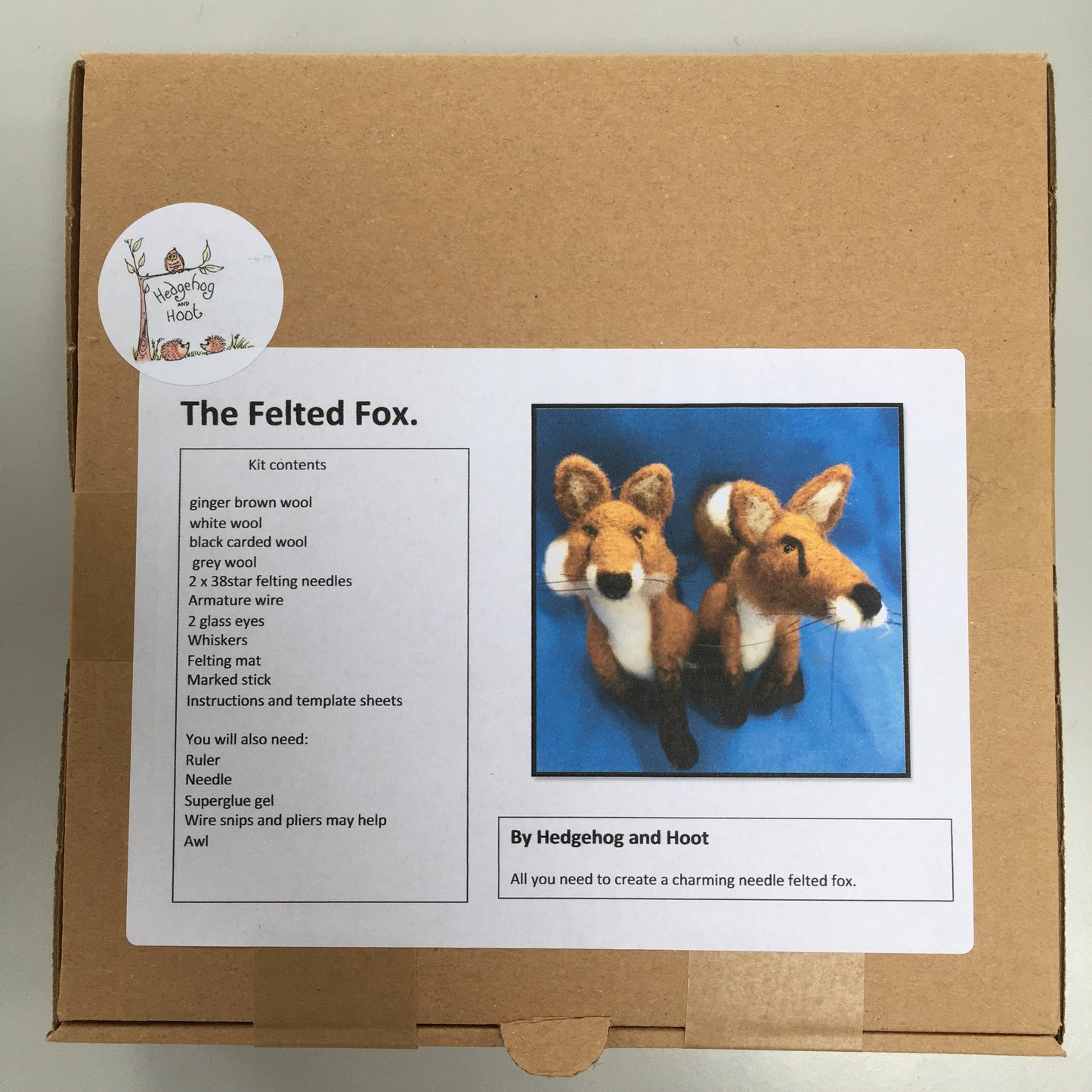 Needle Felting Kit Make a Fox