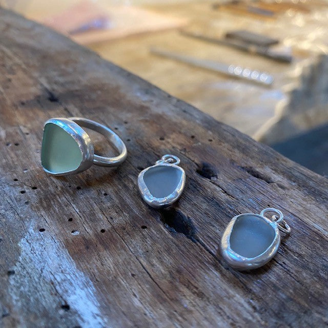 Silver Jewellery with Sea Glass & Sea Pottery - Tuesday 21st November